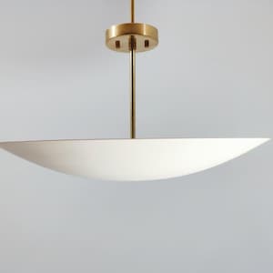1950&#39;s Mid Century Elegant Ceiling Flush mount Light | Pendant Mid Century Modern Brass Disk Sputnik Chandelier light Fixture