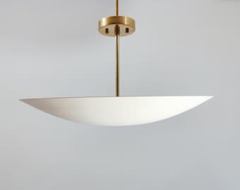 1950's Mid Century Elegant Ceiling Flush mount Light | Pendant Mid Century Modern Brass Disk Sputnik Chandelier light Fixture