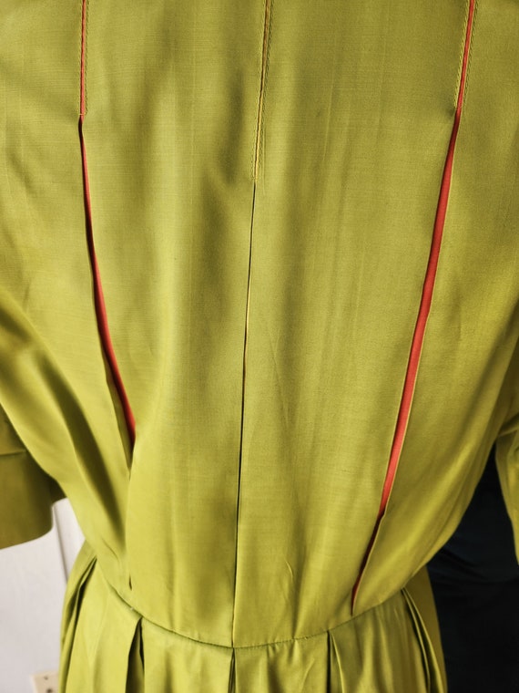 Green Leaf Fine pleated set