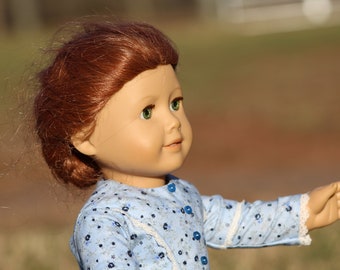 A French Quarter Day Dress with a bonnet for your 18 inch doll like Elizabeth.