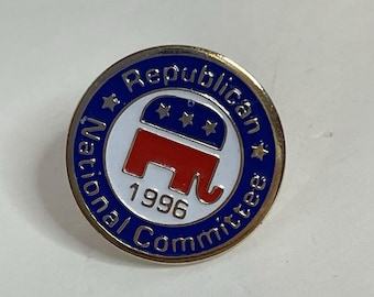 1996 Republikanisches Nationalkomitee Emaille-Hut-Anstecknadel Vintage GOP