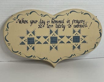 Vintage Land Blau Dusty Rose Vögel Home Sweet Home Herz Schild Bauernhaus Farbe