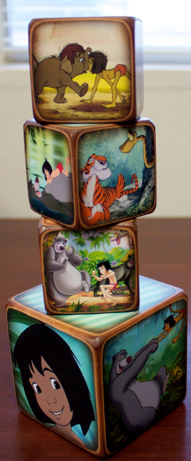 Jungle Book Blocks Etsy