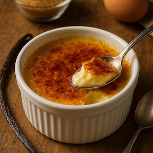 Crème Brûlée à la Vanille Rezept-PDF | Klassisches Französisches Dessert.