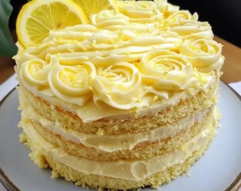 Torta a strati con crema al limone chetogenica / CUCINARE CON KADI.