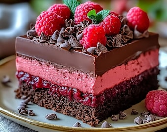Heavenly Raspberry Chocolate Mousse Cake | A Showstopping Dessert You’ll Dream About .