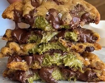 Dubai Cookies Gooey Pistaziengefüllte | Kekse mit dem Knusper-Twist