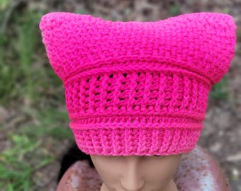 Cat Hat, Textured Hat, Ombre Colors
