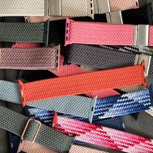 Apple Watch strap - breathable stretch nylon band - compatible with Series 10 9 8 SE | 38 - 46 mm
