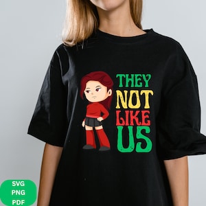 They Not Like Us Svg Png pdf, Not Like Us Retro Design, Instant Download, Not Like Us PNG Design, Not Like Us svg, Black History Month pdf