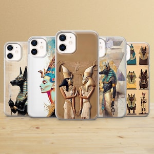 Ancient Egypt phone case Anubis cover for  iPhone 16 Pro max, 15, 14, 13, 12, 11, Google Pixel 9 Pro XL, 8a, Samsung S25 Edge, S24, S23, S22