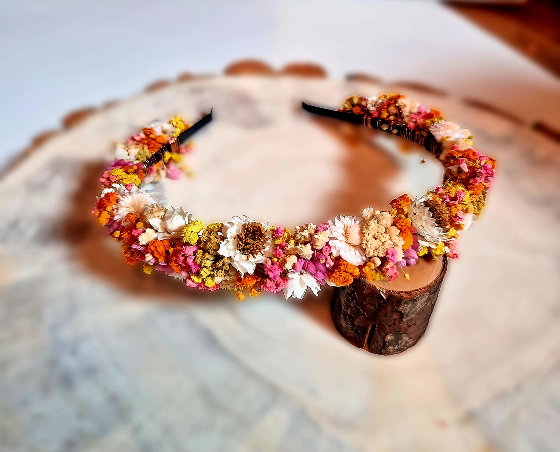 Serre-tête Violine à Perles Et Plumes – Pour Cérémonie, Mariage Ou Baptême – Occasion En Très Bon état