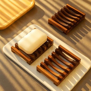 Vassoio In Bambù Quadrato 25x25 Cm - Per Servire Cibo, Party, Bar | Resistente E Facile Da Pulire - Foto 8