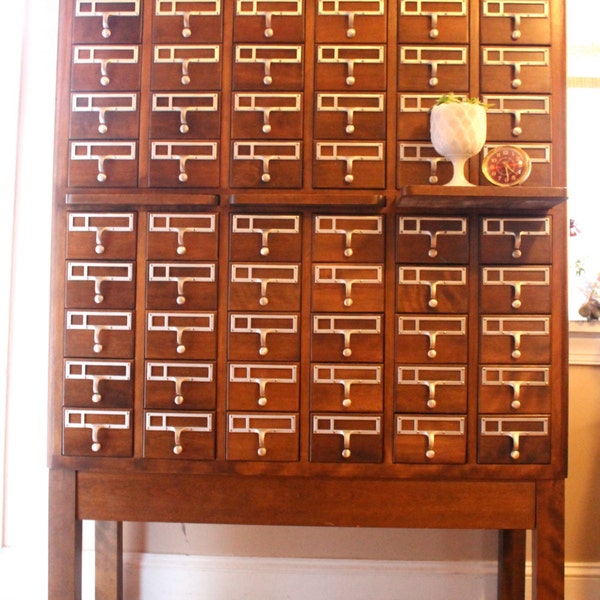 Vintage Library Card Catalog