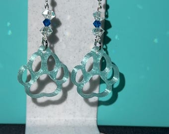 Paw print earrings