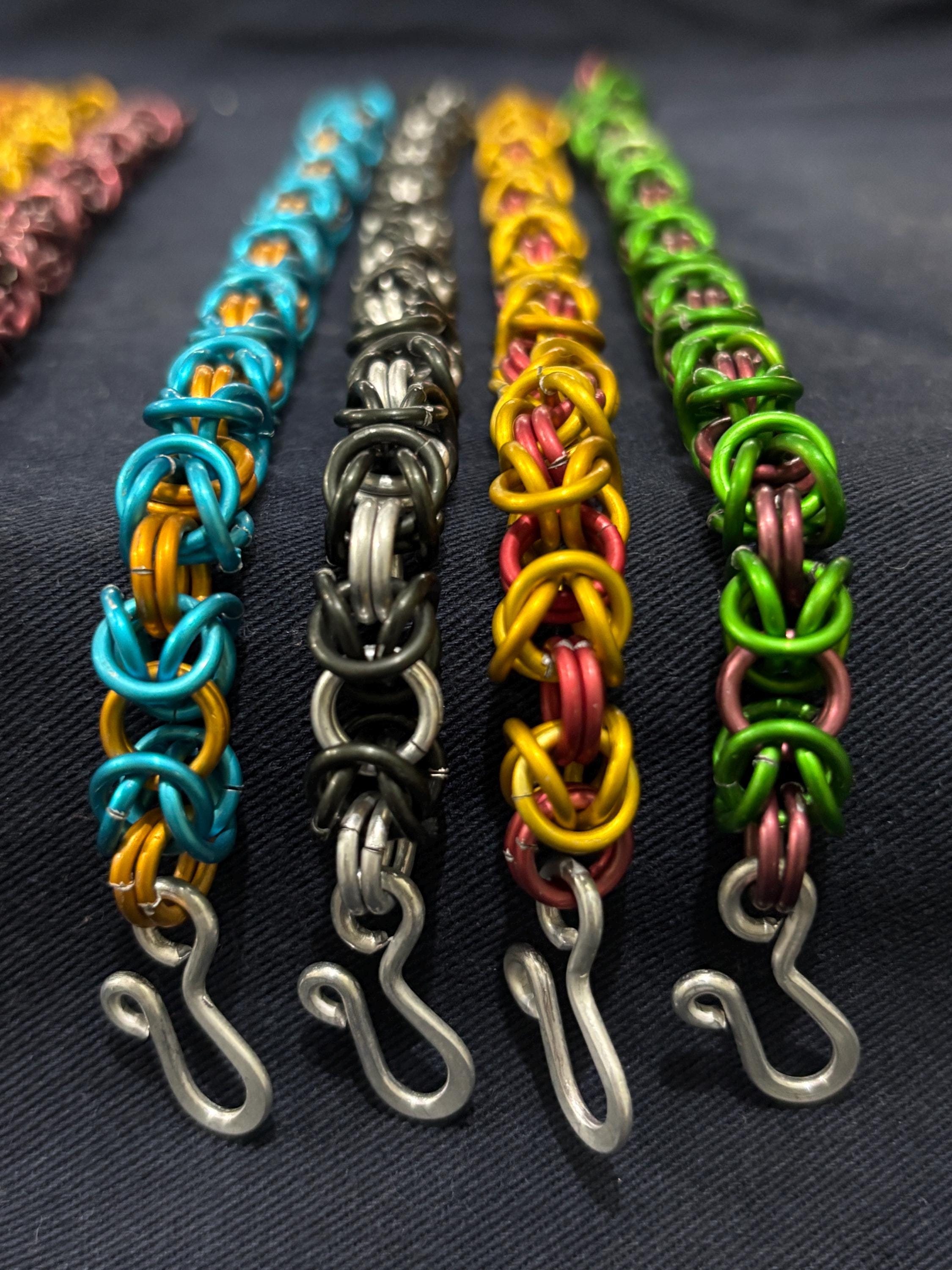 ハンドメイドのアルマイト加工アルミニウム製ビザンチンチェーンメイル