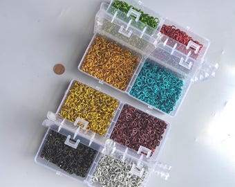 Anodized Aluminum Jump Rings: 8 Colors, DIY Chainmail Kit