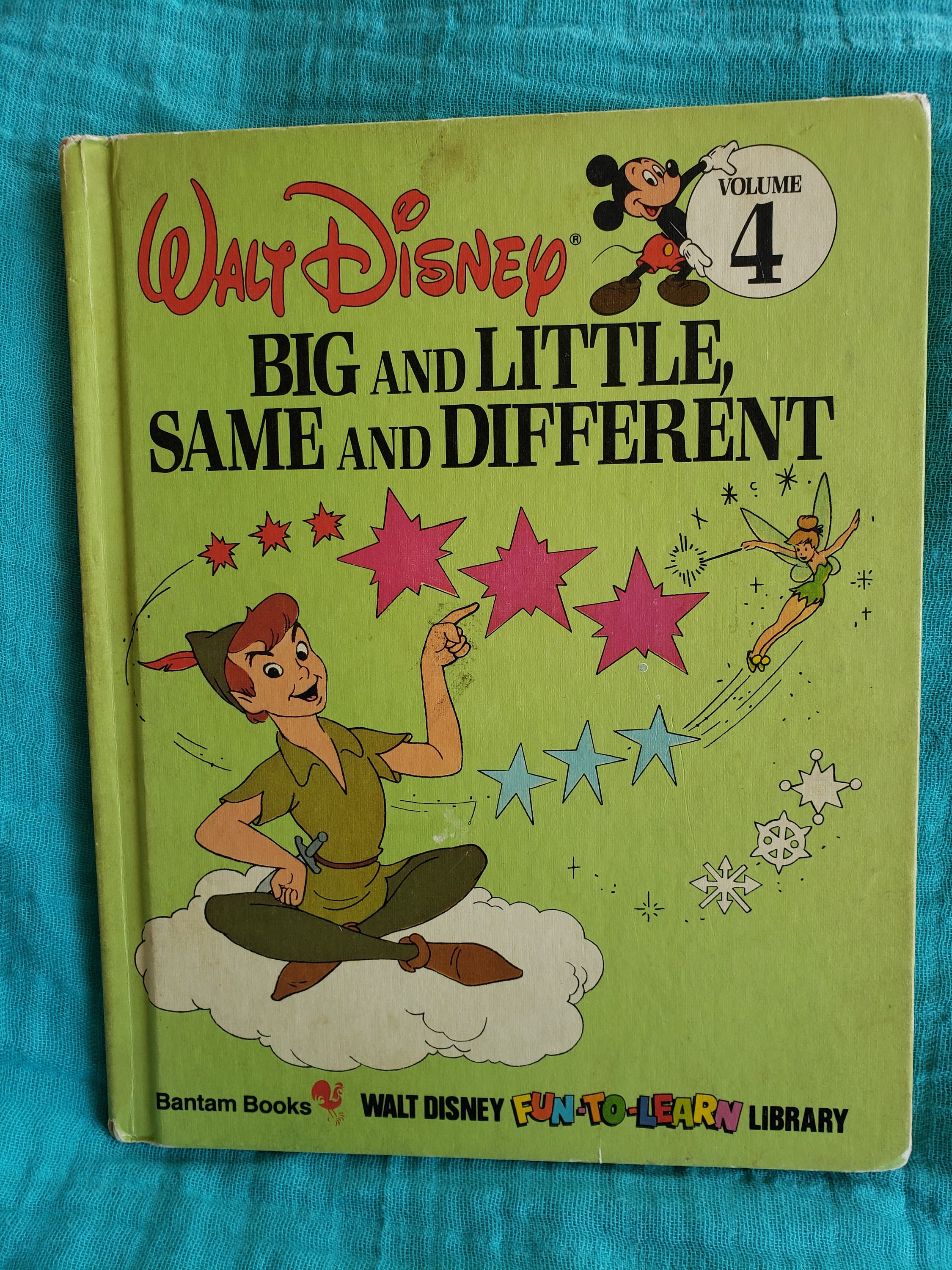 Vintage Walt Disney Children's Book Lot of 2 Treasury Big and Little