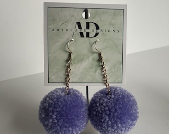 Spring Purple Earrings: Handmade Teacher Jewelry