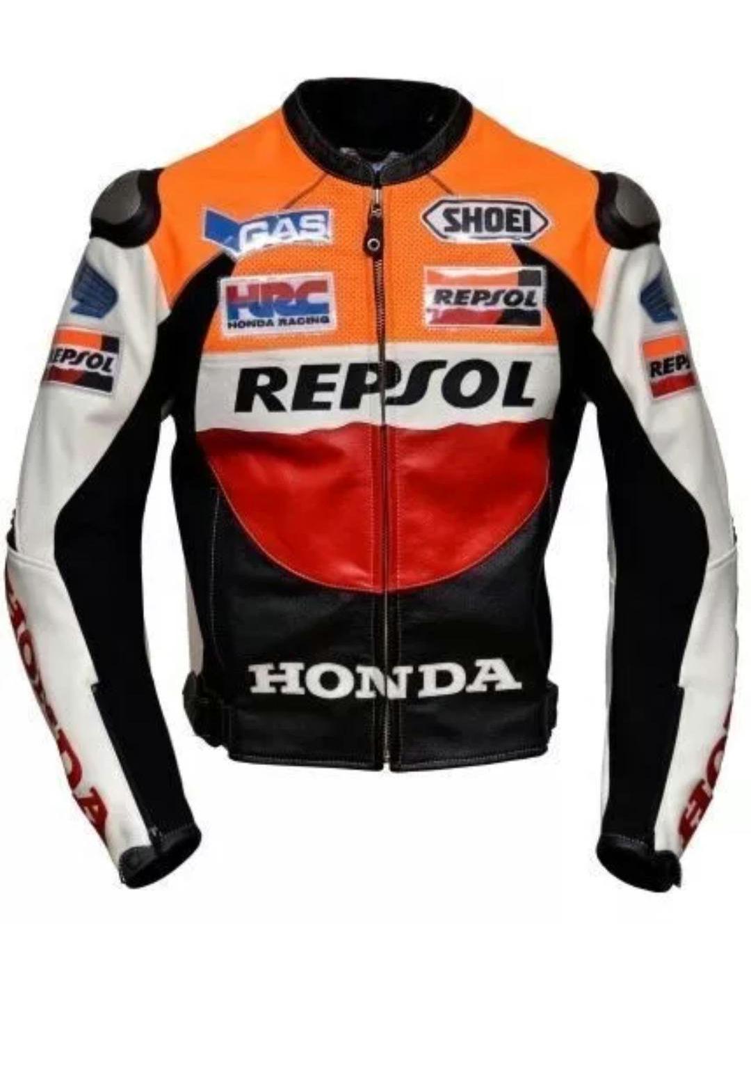 GENUINE ライダースジャケット　REPSOL レーシング　L Vintage Repsol Leather Racing Jacket | XL | White | Men