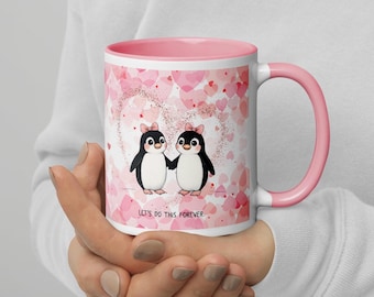 Lesbian Couple Anniversary Valentines Mug Gift for same sex WLW queer lesbian LGBT sapphic couples, gift for girlfriend, romantic love quote