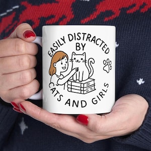 Lustiger Lesben Becher, Sapphic Bi Queer TLW LGBT Kaffeebecher, Katzen-Liebhaber-Stolz, 11 Unze 15 Unze Keramikteetasse für Freundin, Frau, Geschenk der schwulen Frau