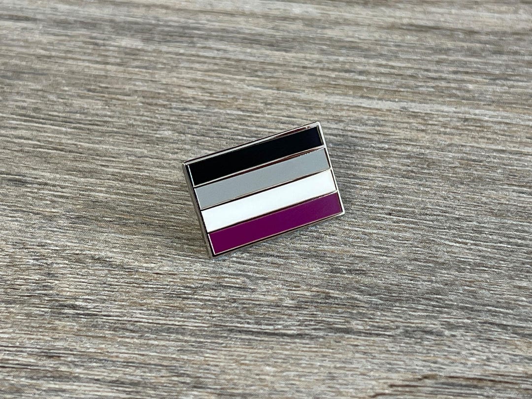Asexual Pride Flag Enamel Pin: Subtle LGBTQ+ Accessory - Etsy