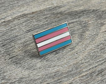 Transgender Pride Flag Enamel Pin - LGBTQ+ Pride Accessory