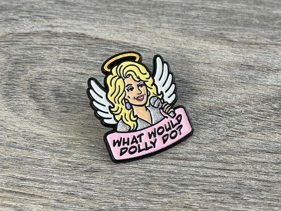 Dolly Parton Angel Enamel Pin: Inspirational Country Music Gift