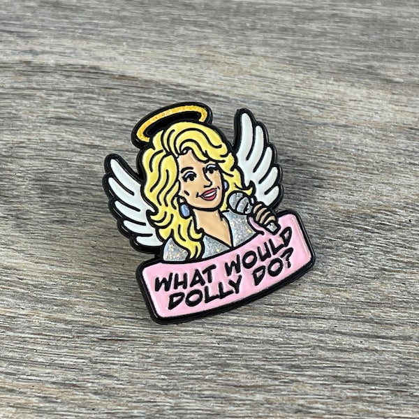 Dolly Parton Angel Enamel Pin: Inspirational Country Music Gift Support Imagination Library