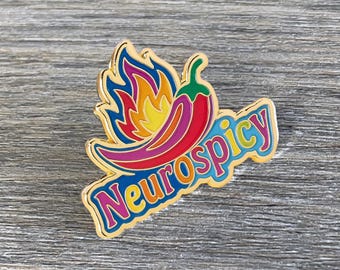 Neurospicy Neurodivergent Lapel Pin