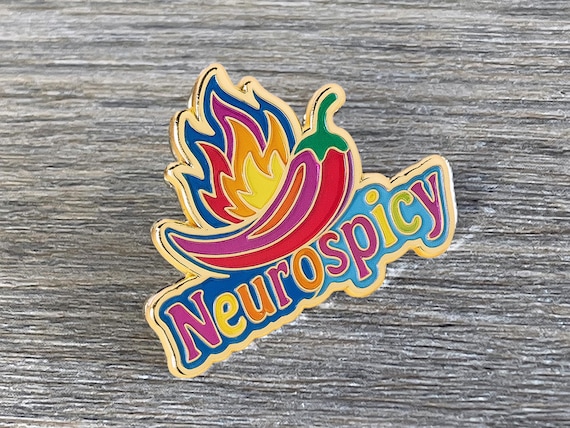 Neurospicy Neurodivergent Lapel Pin