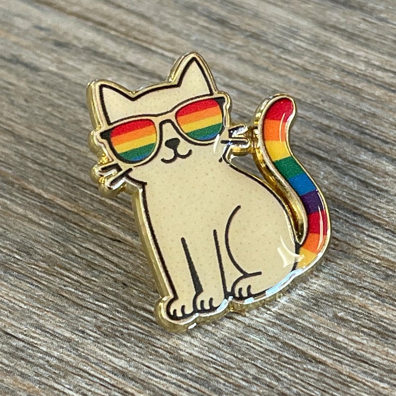 Pin Cat Rtist Cat Pins - Etsy