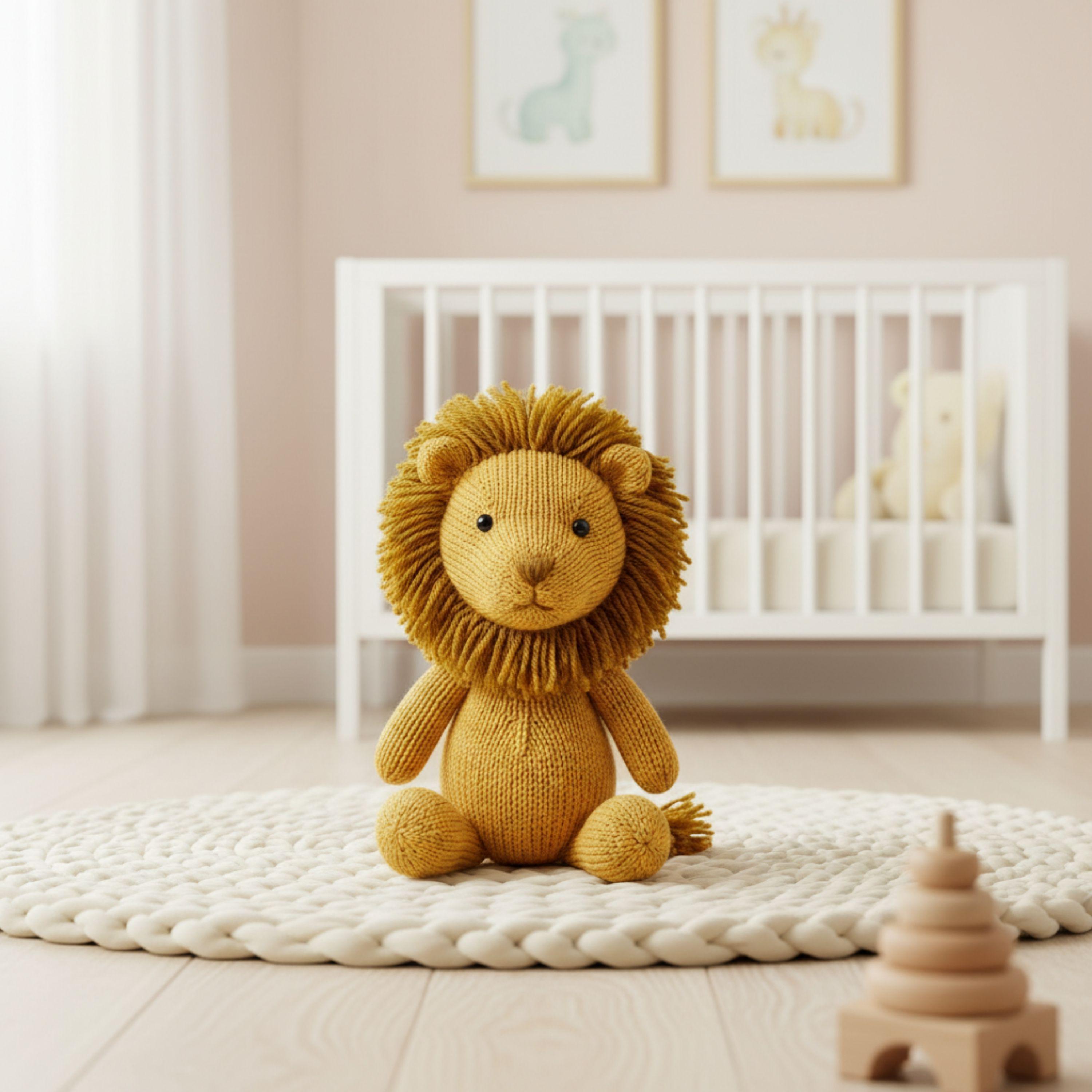 Lion Knitting Pattern PDF | Amigurumi Lion Plush Toy | Safari Animal ...