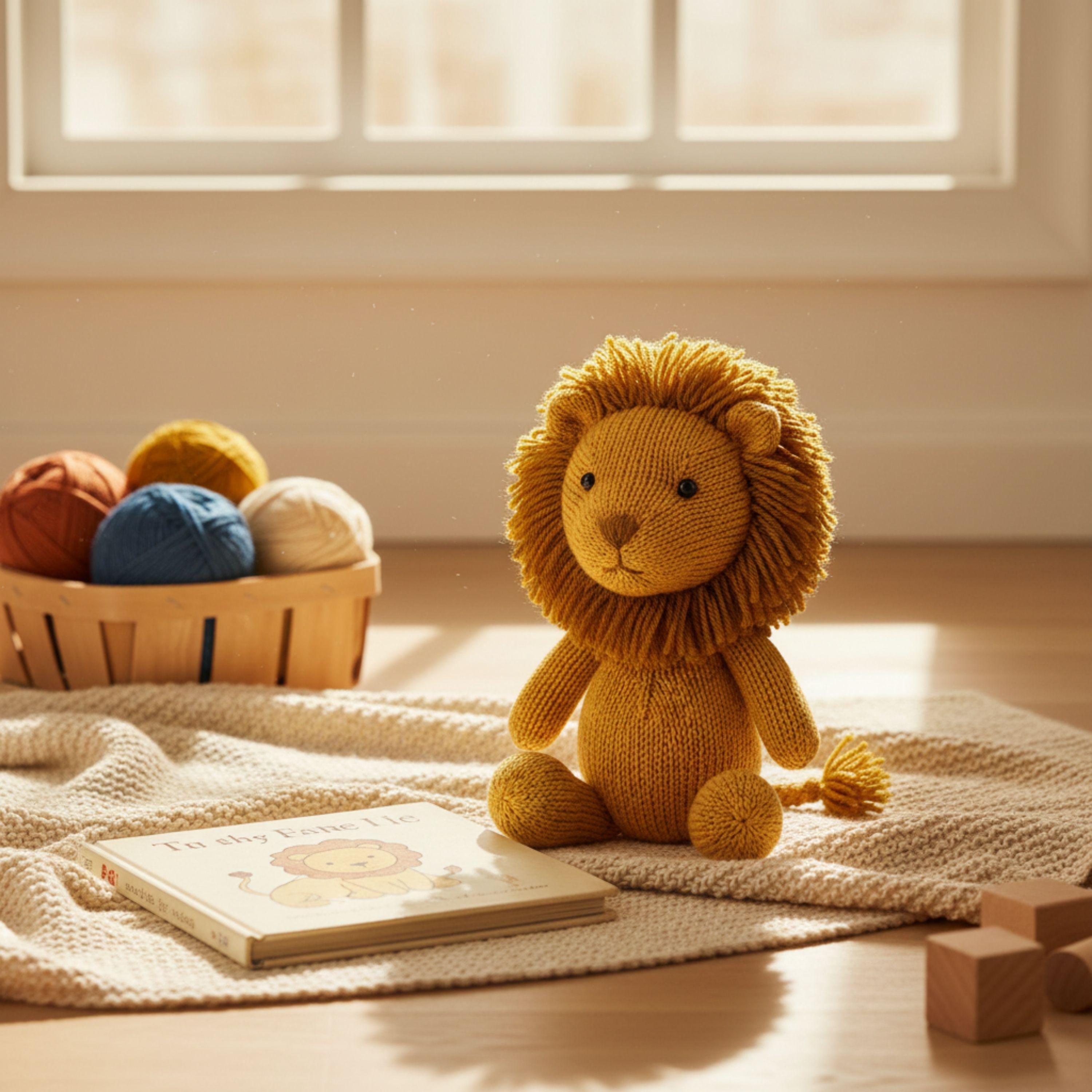 Lion Knitting Pattern PDF | Amigurumi Lion Plush Toy | Safari Animal ...