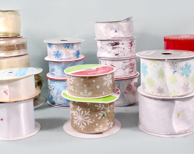 20 Full and Partial Rolls of Holiday Ribbon Most Wired - Etsy