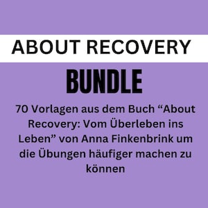 About Recovery Bundle 70 templates to complement the book Mental Health Psyche Mentally ill Mental health Personal development