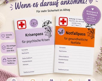 Passeport de crise | Soutien d'urgence en santé mentale | Quand les mots manquent | Passeport d'urgence | Carte d'identification d'urgence en cas de crise | Carte d'urgence | Carte SOS