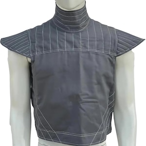Mandalorian Flak Vest with Neck Seal – Custom Bounty Hunter Armor for Star Wars Cosplay, Comic Con & Halloween Costume