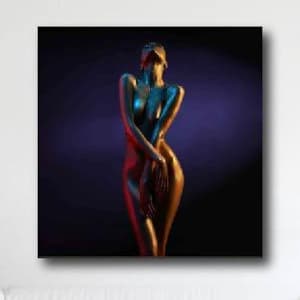 Sexy Woman Canvas Poster Print, Sensual Photography Art, Elegant Sexy Art, Bedroom Art, Sensual Art, Elegant Female Line Drawing, Unframed