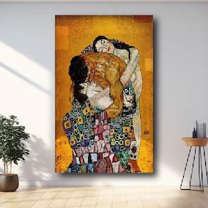 Gustav Klimt Reproduction Canvas Poster Print, Judith and Holofernes Woman, Gustav Klimt Golden Tears Art, Fine Canvas Print Decor, Unframed