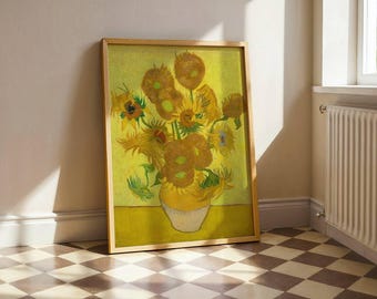 フィンセント・ファン・ゴッホ：ひまわり（1888年） - ジクレー版画