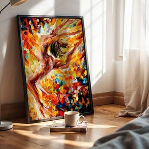 Watercolor Sexy Canvas Poster Print, Elegant Art, Sexy Woman Art for Intimate Spaces, Sensual Figure, Bedroom Art, Valentine&#39;s Day, Unframed