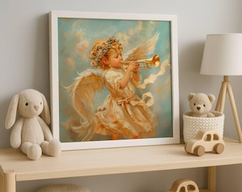 ロココ調の天使のアートプリント：フランス神話の寓話 - Etsy 日本