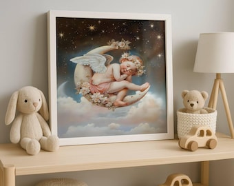 ロココ調の天使のアートプリント：フランス神話の寓話 - Etsy 日本