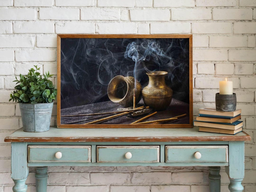絵画 incense size ll Incense Canvas Poster Print: Zen Meditation Decor, Unframed - Etsy