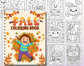 Fall Coloring Book: 30 Autumn Coloring Pages for Kids & Adults (PDF)