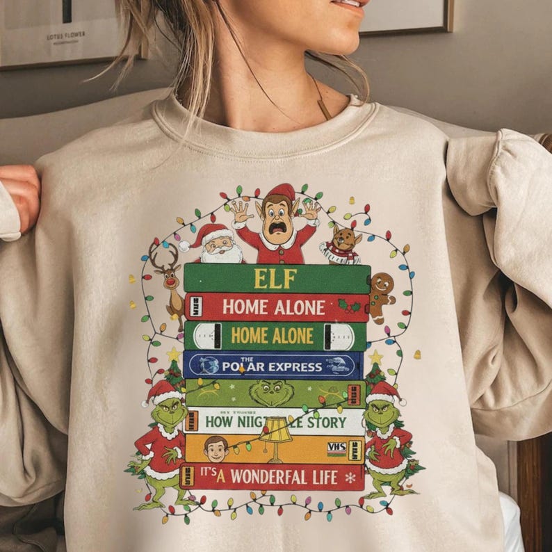 Elf Png, Christmas Movie Stack PNG, Elf Home Alone Polar Express Grinch ...