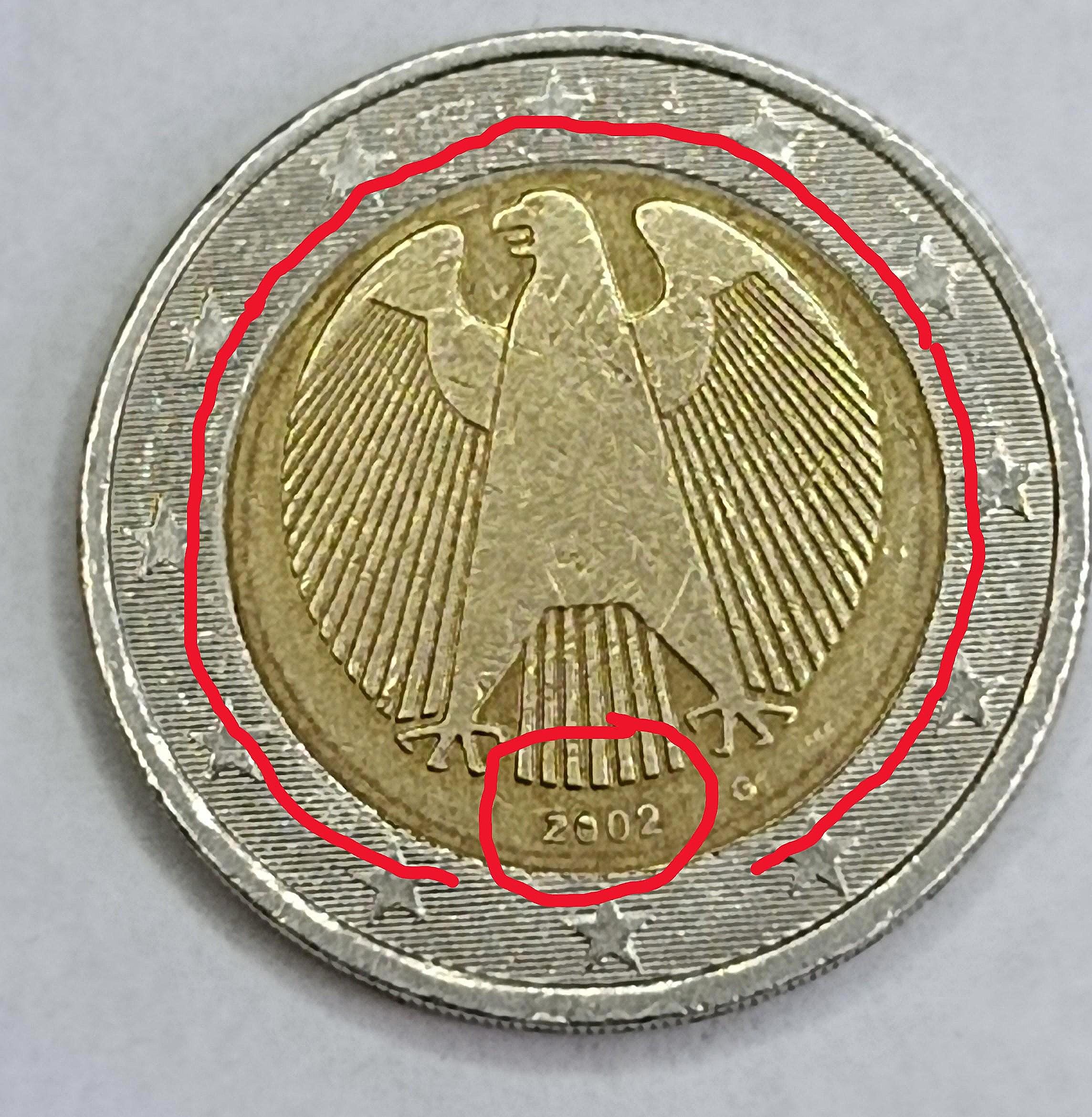 2ユーロ硬貨は希少です - Etsy 日本