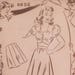 RARE 1940's Factory Folded Midriff Sports Outfit Vintage Sewing Pattern Superior Pattern 6652 Bust 36